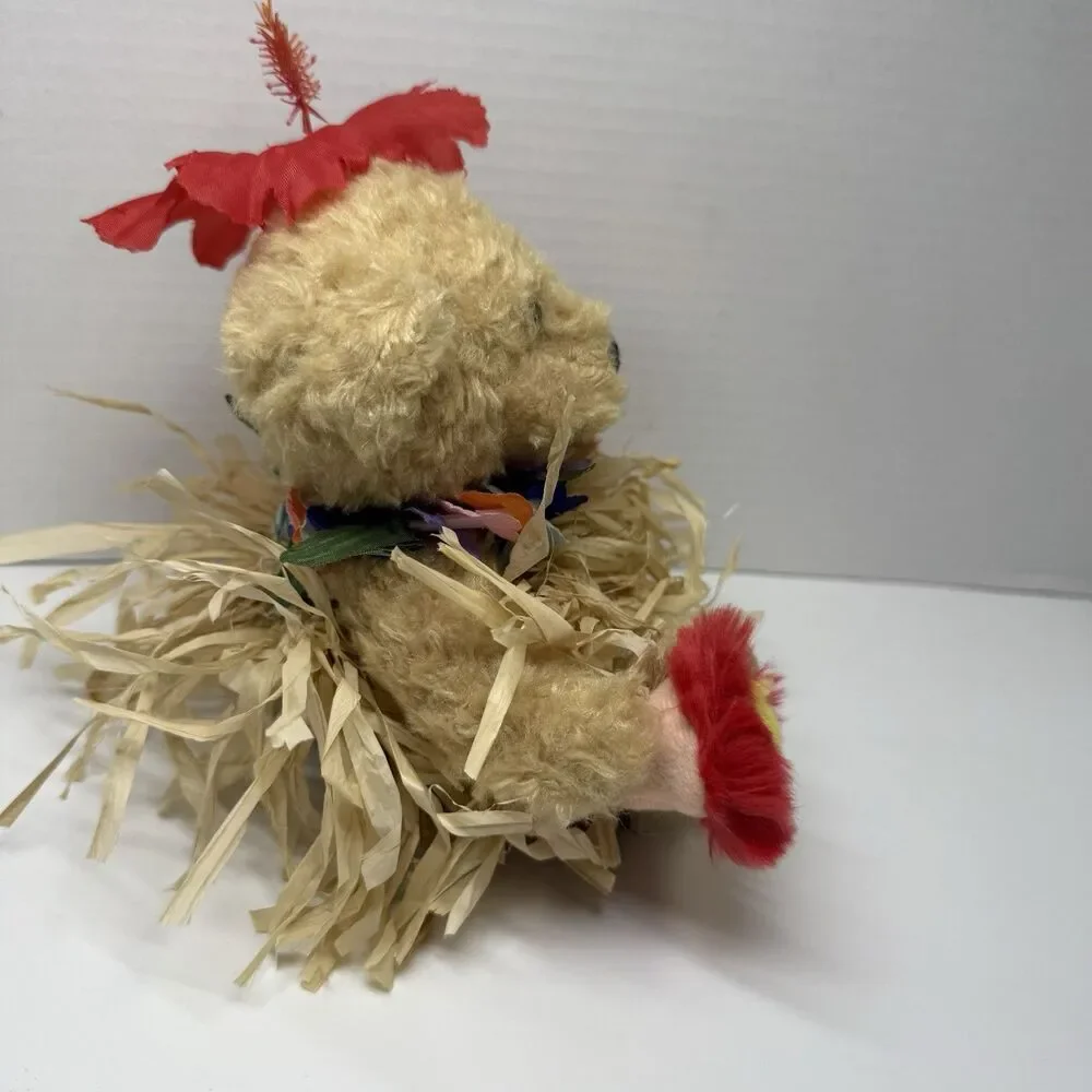 Vintage Hawaiian Collectibles Barefoot AUANA HULA GIRL Collectible Stuffed Bear